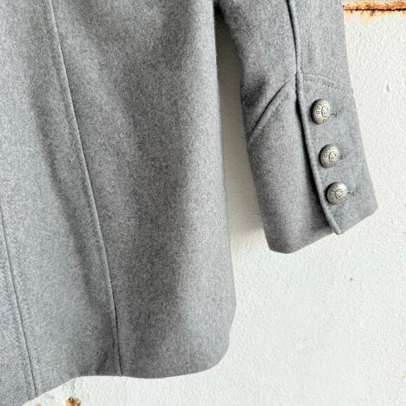 Guess Coat Wool Blend Shawl Collar Peacoat Double Breasted Womens S Preppy Y2K - Picture 6 of 13